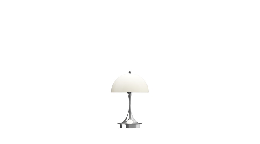 Panthella-V3-160-Portable-Opal-Beige-Chrome