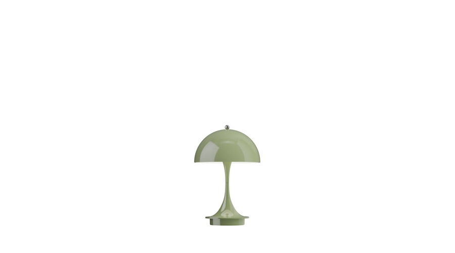 Panthella-V3-160-Portable-Opaque-Moss-Green